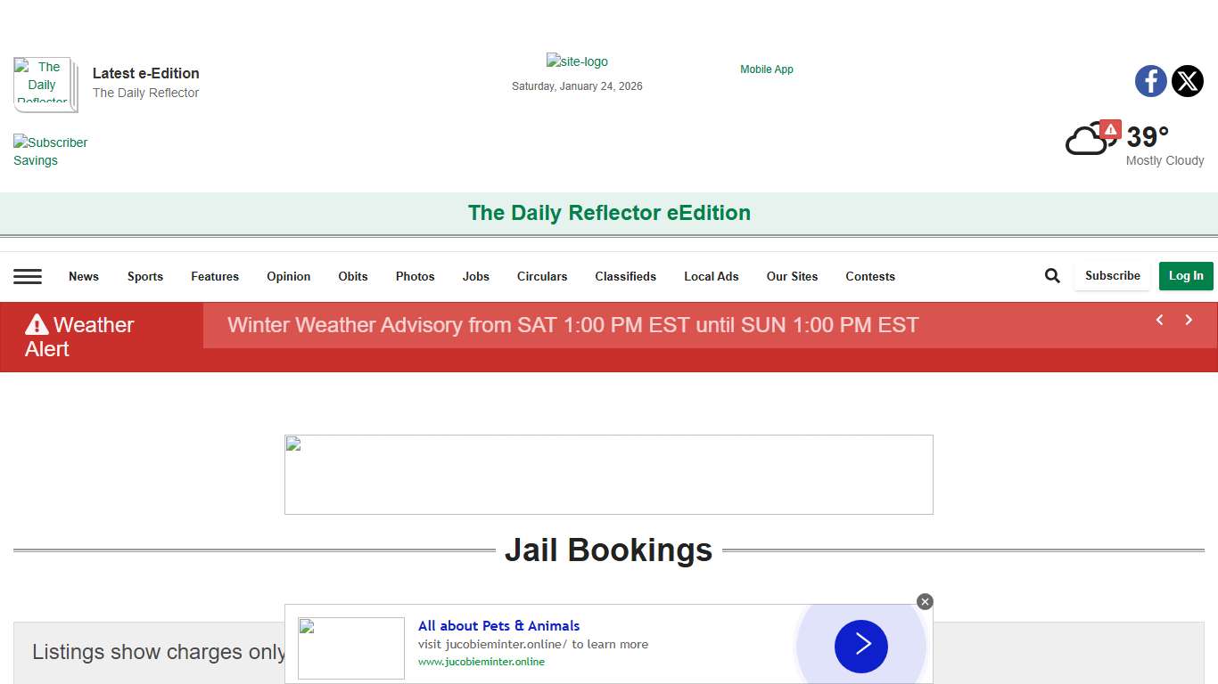 Jail Bookings reflector.com